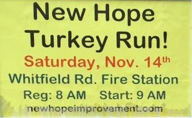 Turkey Run 2015 Sign